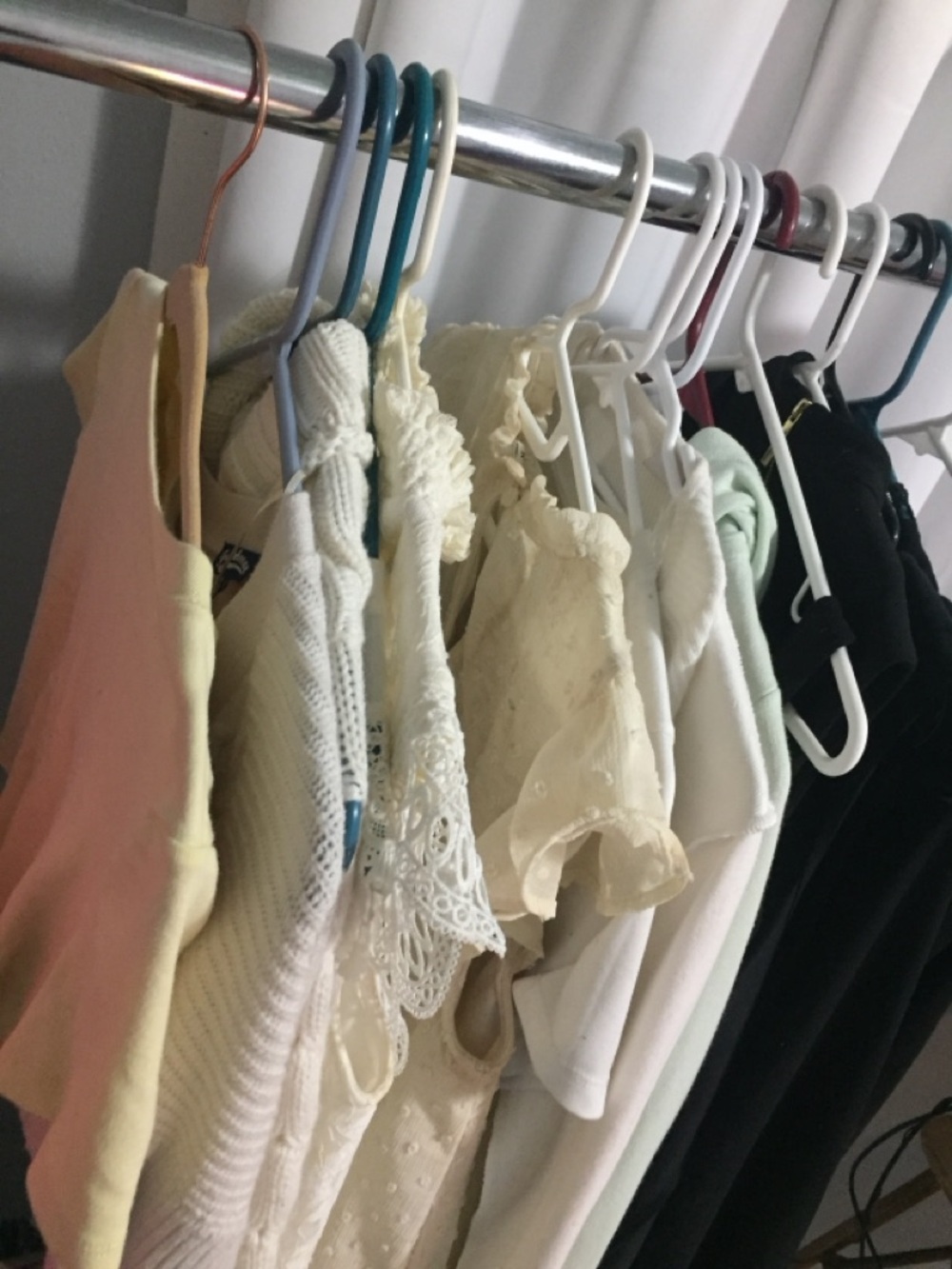 CLOSET CLEAN OUT: Cream & White Lace Mixed Tops - Feminine Blouse Bundle
